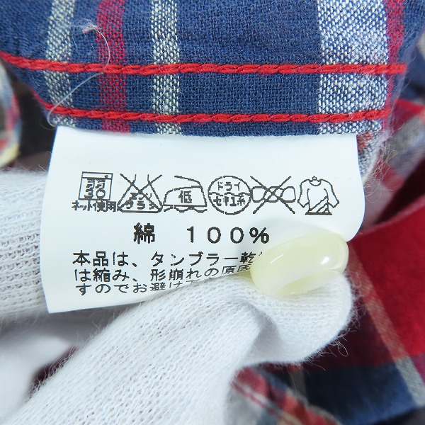 実際に弊社で買取させて頂いたSUGAR CANE/シュガーケーン チェック柄 半袖 シャツ SC36929 Mの画像 3枚目