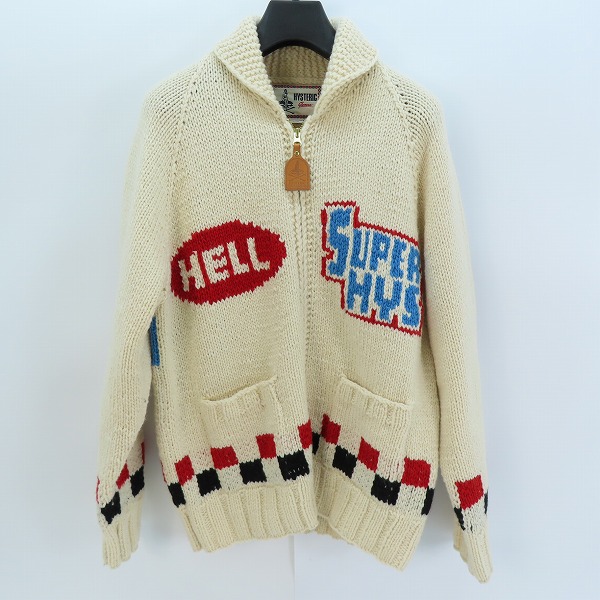実際に弊社で買取させて頂いたHYSTERIC GLAMOUR/ヒステリックグラマー HYS編込 カウチンジャケット 02233ND06/S
