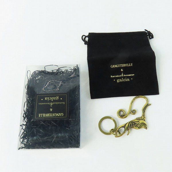 実際に弊社で買取させて頂いた(4)GANGSTERVILLE×Galcia/ギャングスタービル×ガルシア スワローキーホルダー ブラス/真鍮の画像 7枚目