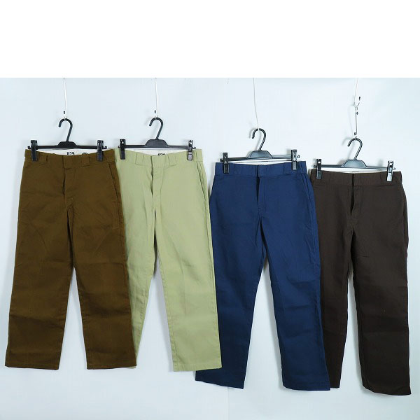 実際に弊社で買取させて頂いたDickies/ディッキーズ 874 Original Fit ワークパンツ/ブラウン/ベージュ/ネイビー 4点セット