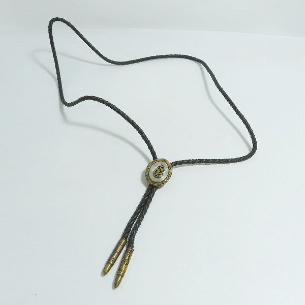 実際に弊社で買取させて頂いた(4)GANGSTERVILLE×Galcia/ギャングスタービル×ガルシア G ループタイ/ボロタイ/ブラス/シルバーの画像 5枚目