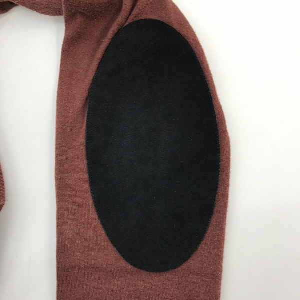 実際に弊社で買取させて頂いたMaison Martin Margiela/メゾンマルタンマルジェラ 15AW レザーエルボーパッチ ニット S50HA0588/Mの画像 5枚目