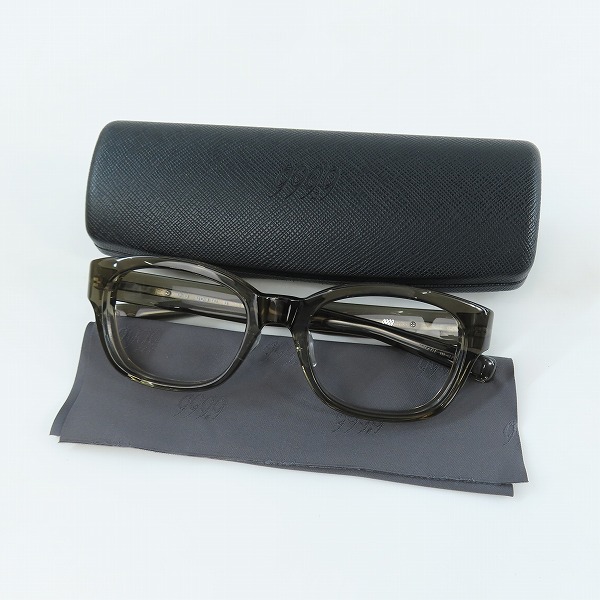 実際に弊社で買取させて頂いた999.9/フォーナインズ フルリム  レンズなし メガネフレーム AP-13の画像 9枚目