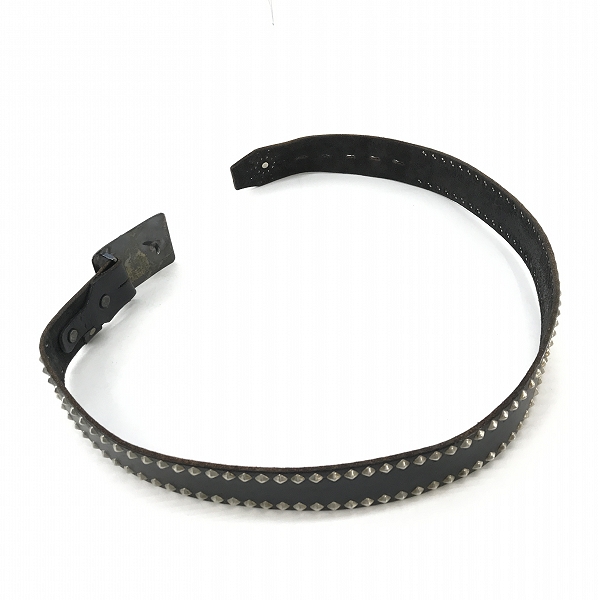 実際に弊社で買取させて頂いたBACKBONE×HTC/バックボーン エイチティーシー コラボ スタッズ 付き バックルベルト/36の画像 8枚目