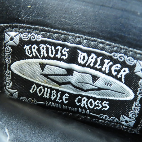 実際に弊社で買取させて頂いた【難有り】TRAVIS WALKER/トラヴィスワーカー クロスパッチ 3つ折り レザーウォレット/財布の画像 5枚目