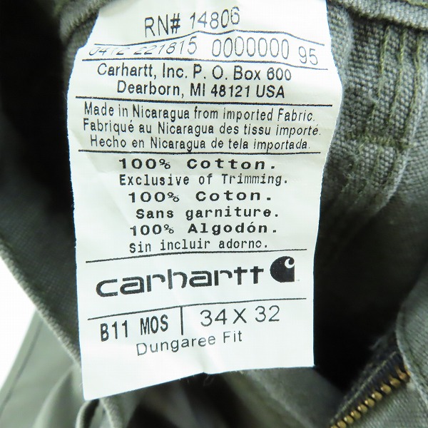 実際に弊社で買取させて頂いたcarhartt/カーハート デニムパンツ/34×32の画像 3枚目