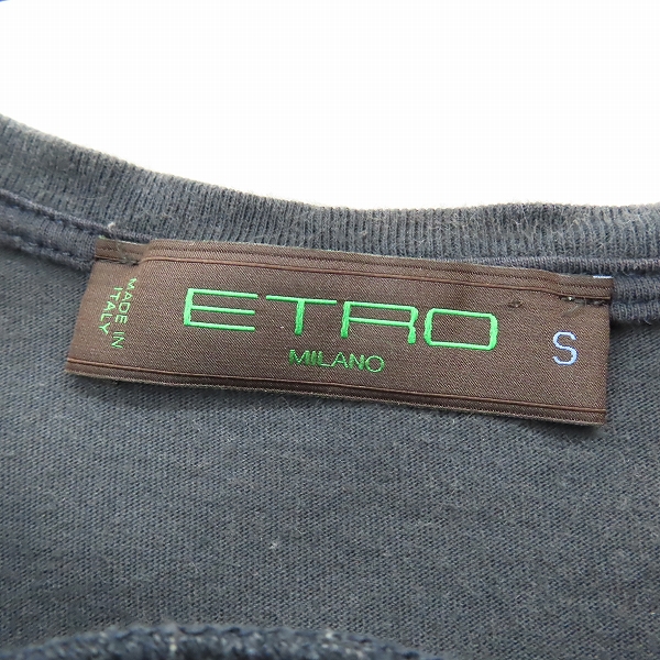 実際に弊社で買取させて頂いたETRO/エトロ ロゴ刺繍 半袖Tシャツ Sの画像 2枚目