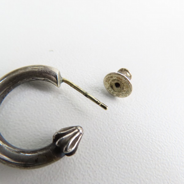 実際に弊社で買取させて頂いたCHROME HEARTS/クロムハーツ プレーンフープピアスの画像 6枚目