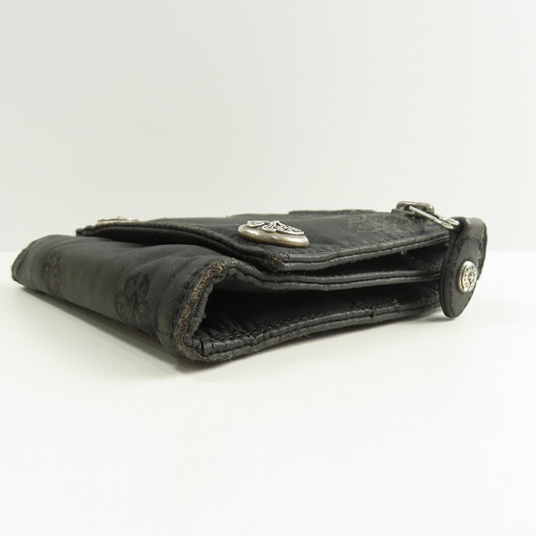 実際に弊社で買取させて頂いたCHROME HEARTS/クロムハーツ 3FOLD ナイロン ウォレット  の画像 2枚目