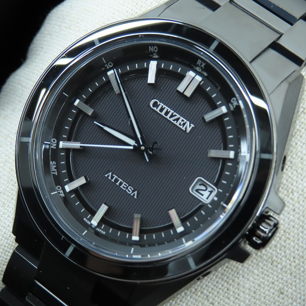 実際に弊社で買取させて頂いたCITIZEN/シチズン ACT Line/アクトライン　アテッサ ブラックチタン エコドライブ 腕時計 CB3035-72E