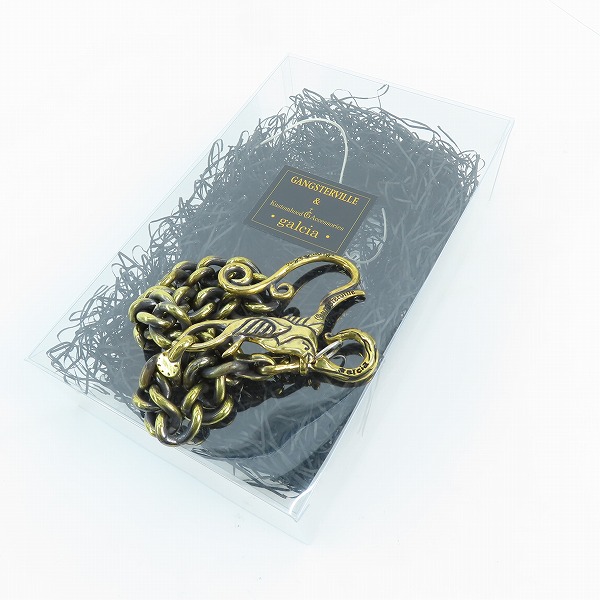 実際に弊社で買取させて頂いた(1)GANGSTERVILLE×Galcia/ギャングスタービル×ガルシア SWALLOW WALLET-CHAIN/スワロー ウォレットチェーン/真鍮/ブラスの画像 7枚目