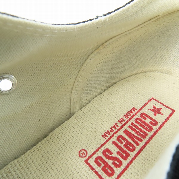 実際に弊社で買取させて頂いたCONVERSE/コンバース MADE IN JAPAN/メイドインジャパン/日本製 CANVAS AS J OX/キャンバス オールスター/US8の画像 7枚目