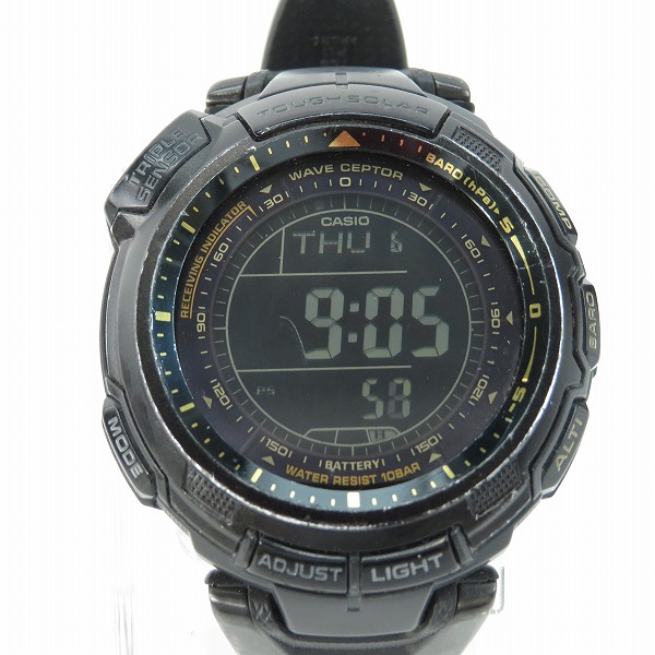 実際に弊社で買取させて頂いたCASIO/カシオ PROTREK/プロトレック トリプルセンサー PRW-1300YJ