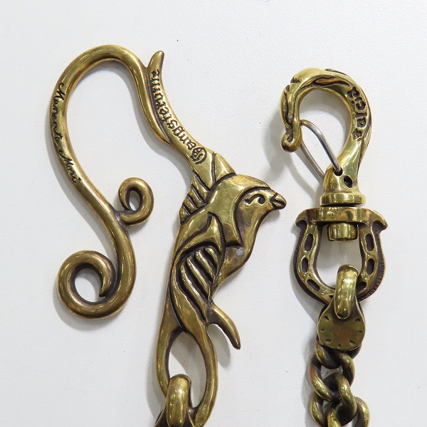 実際に弊社で買取させて頂いたGangsterville×galcia/ギャングスタービル×ガルシア SWALLOW WALLET-CHAIN ウォレットチェーン ブラス/真鍮の画像 1枚目