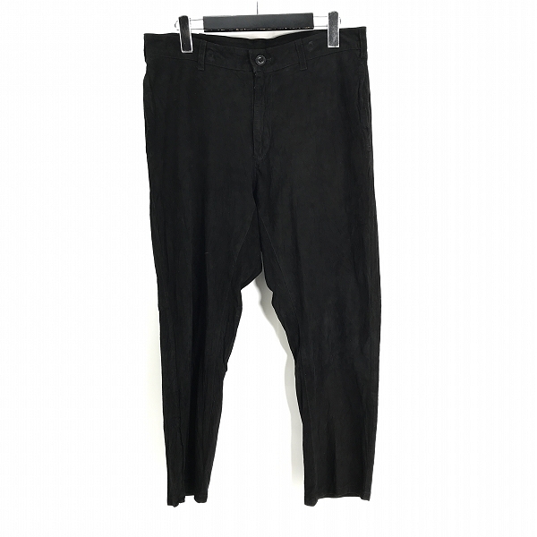 実際に弊社で買取させて頂いたISAMU KATAYAMA BACK LASH/イサムカタヤマ バックラッシュ カンガルーレザー パンツ 1409-05/M