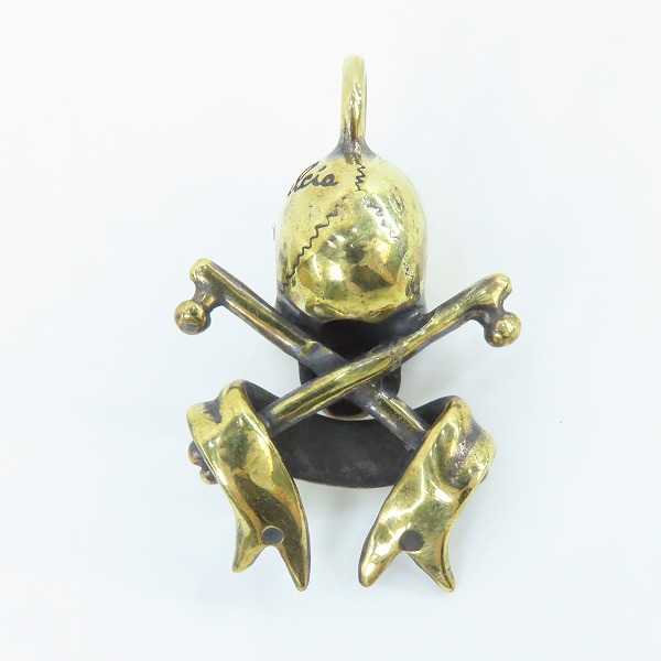 実際に弊社で買取させて頂いた(1)GANGSTERVILLE×Galcia/ギャングスタービル×ガルシア SKULL/スカル ブラス/真鍮 ペンダントトップの画像 2枚目
