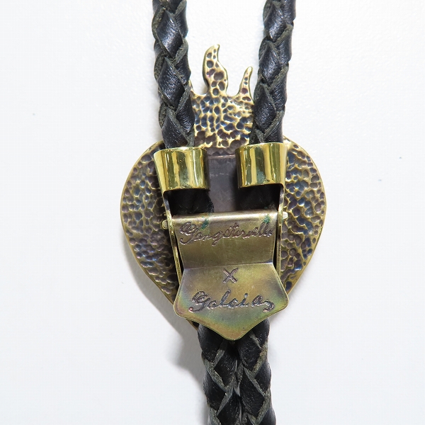 実際に弊社で買取させて頂いたGangsterville×galcia/ギャングスタービル×ガルシア  TWO FACE/ダブルフェイス BOLO TIE/ボロタイ/ループタイ ブラス/真鍮の画像 2枚目