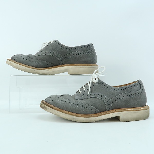 実際に弊社で買取させて頂いたTrickers/トリッカーズ スエード ウィングチップ シューズ M7292/7の画像 3枚目