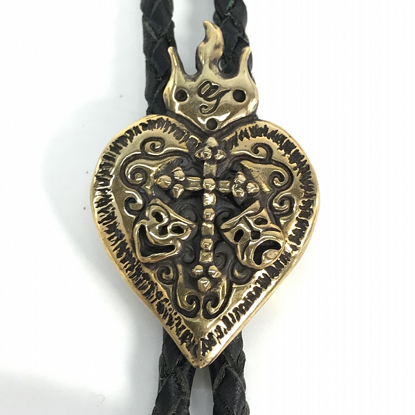 実際に弊社で買取させて頂いた(1)Gangsterville×galcia/ギャングスタービル×ガルシア TWO FACE/ダブルフェイス BOLO TIE/ボロタイ/ループタイ ブラス/真鍮の画像 1枚目