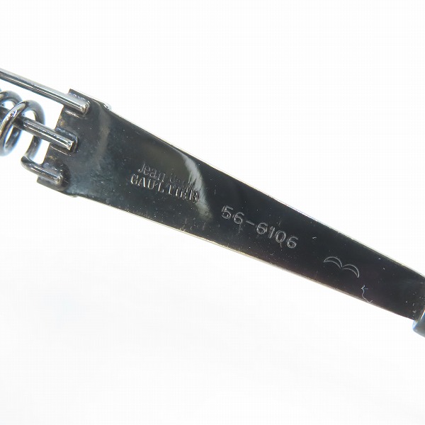 実際に弊社で買取させて頂いたJean Paul GAULTIER/ジャンポールゴルチエ ヴィンテージ バネデザイン サングラスフレーム/アイウェア 56-6106の画像 3枚目