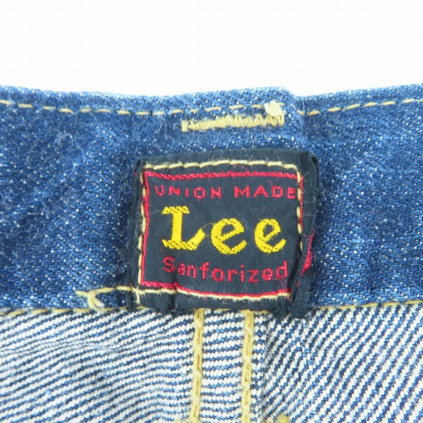 実際に弊社で買取させて頂いたLee/リー 2101 日本製 セルビッチ デニムパンツ/ジーンズ/29×34の画像 3枚目