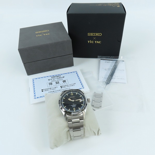 実際に弊社で買取させて頂いたSEIKO×TiCTAC/セイコー×チックタック 35周年記念 自動巻き 腕時計/ウォッチ 4R35-02R0/SZSB006 の画像 6枚目