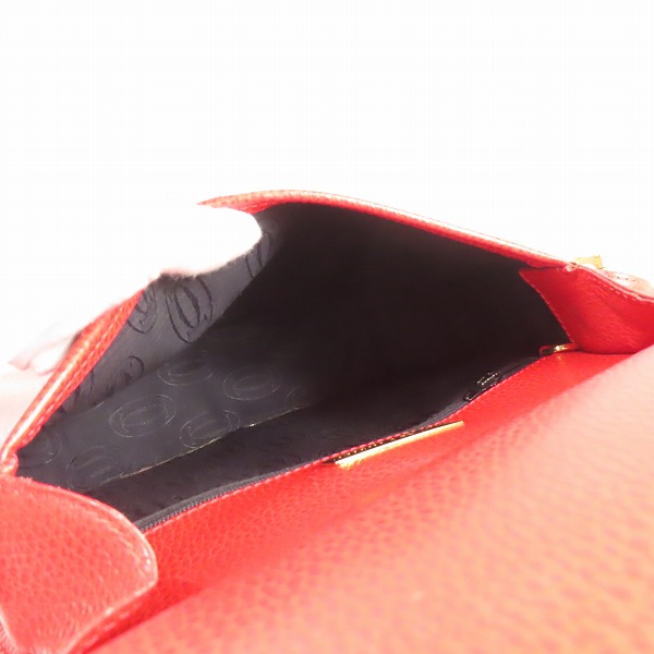 実際に弊社で買取させて頂いたCartier/カルティエ マスト ドゥ カルティエ レザーショルダーバッグ の画像 4枚目