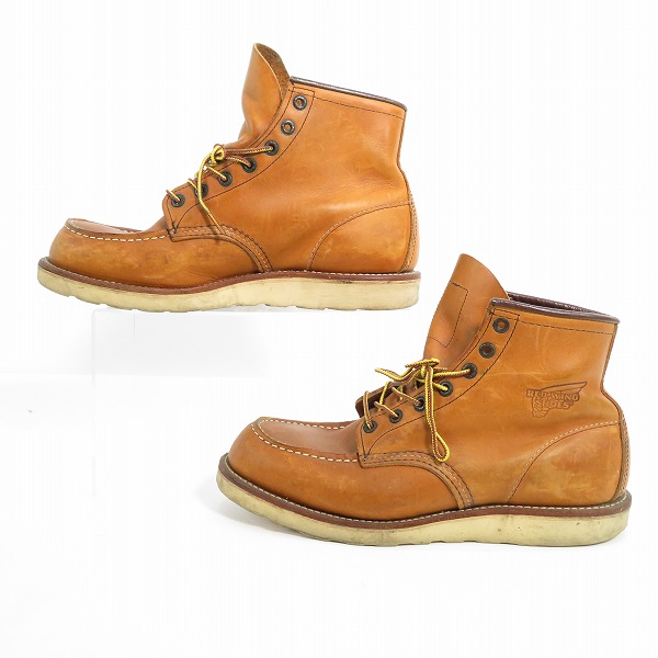 実際に弊社で買取させて頂いたRED WING/レッドウィング 現行羽根タグ アイリッシュセッター モックトゥ ブーツ 875 8.5Eの画像 3枚目
