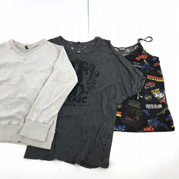 実際に弊社で買取させて頂いた【おまとめ】HYSTERIC GLAMOUR/ヒステリックグラマー OZONE ROCKS/オゾンロックス プリントTシャツ/キャミソール 等の画像 1枚目