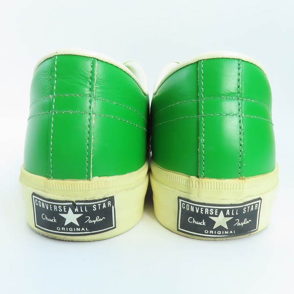 実際に弊社で買取させて頂いた【難有り】CONVERSE/コンバース 90 JACK STAR OX ジャックスター GREEN WHITE /7.5の画像 1枚目