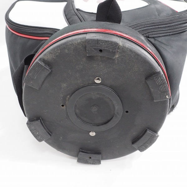 実際に弊社で買取させて頂いたTaylorMade/テーラーメイド CB105V 9.5型 5分割キャディバッグ ブラックｘホワイトｘレッドの画像 6枚目