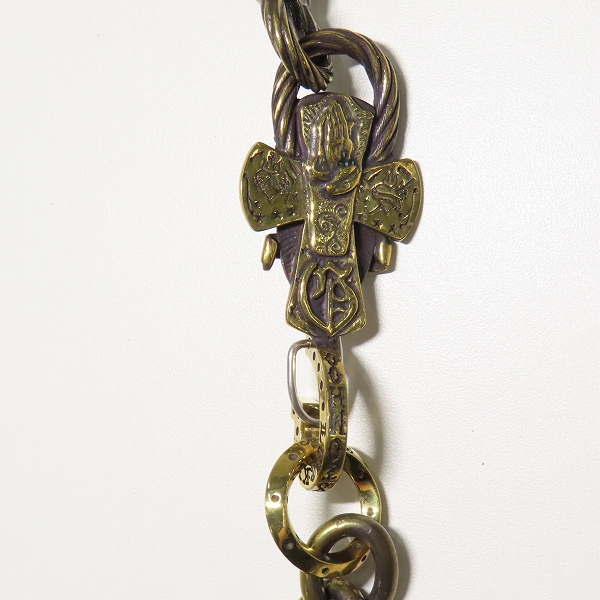 実際に弊社で買取させて頂いた(1)GANGSTERVILLE×Galcia/ギャングスタービル×ガルシア DEVIL/デビル ウォレットチェーン ブラス/真鍮の画像 4枚目