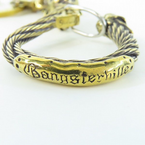 実際に弊社で買取させて頂いた(4)Gangsterville×galcia/ギャングスタービル×ガルシア キーホルダー DEVIL/デビル ブラス 真鍮 キーフック 15cmの画像 4枚目