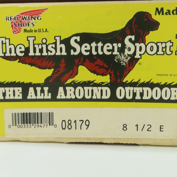 実際に弊社で買取させて頂いたRED WING/レッドウィング 四角犬タグ アイリッシュセッター モックトゥ ブーツ 8179/8.5Eの画像 8枚目
