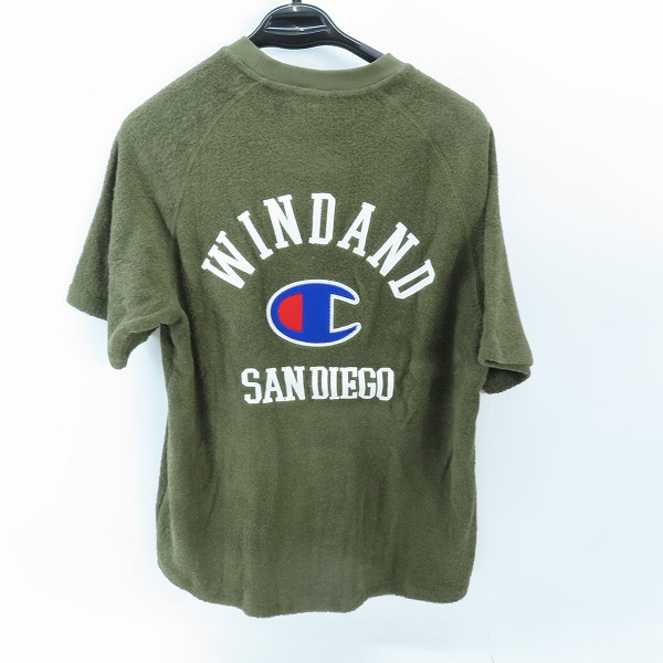 実際に弊社で買取させて頂いた【未使用】Champion×WIND AND SEA/チャンピオン×ウィンダンシー ショートスリーブラグランTシャツ C8-Z356/Mの画像 1枚目