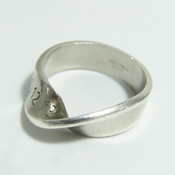 実際に弊社で買取させて頂いたMaison Martin Margiela/メゾンマルタンマルジェラ TWIST RING/ツイストリング ナンバリングロゴ SM1UQ0057/27.5-28号