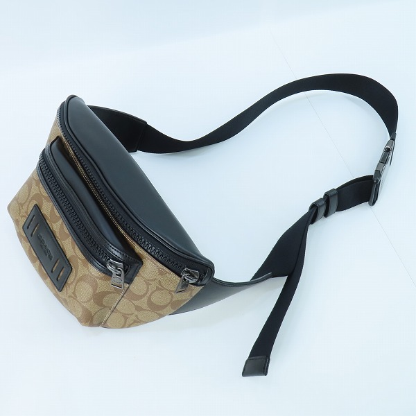 実際に弊社で買取させて頂いたCOACH/コーチ シグネチャー柄  ベルト/ウエストバッグ ボディ/ショルダーバッグ F78727の画像 9枚目