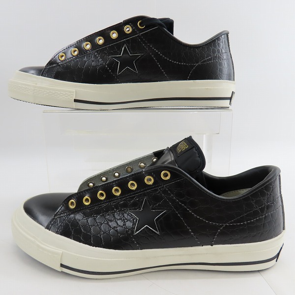 実際に弊社で買取させて頂いた【未使用】CONVERSE/コンバース ONE STAR CR OX/BLACK/10.5の画像 3枚目