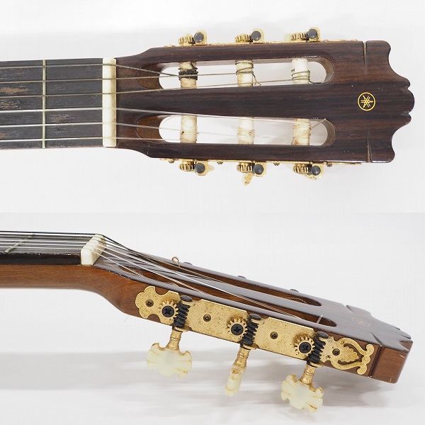 実際に弊社で買取させて頂いた★【難有り】YAMAHA/ヤマハ C-400 クラシックギター/ガットギター 日本製 ハードケース付の画像 2枚目