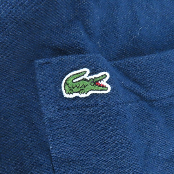 実際に弊社で買取させて頂いたLACOSTE/ラコステ  コットン×リネン鹿の子地長袖ボタンダウンシャツ CH6650L/Mの画像 6枚目