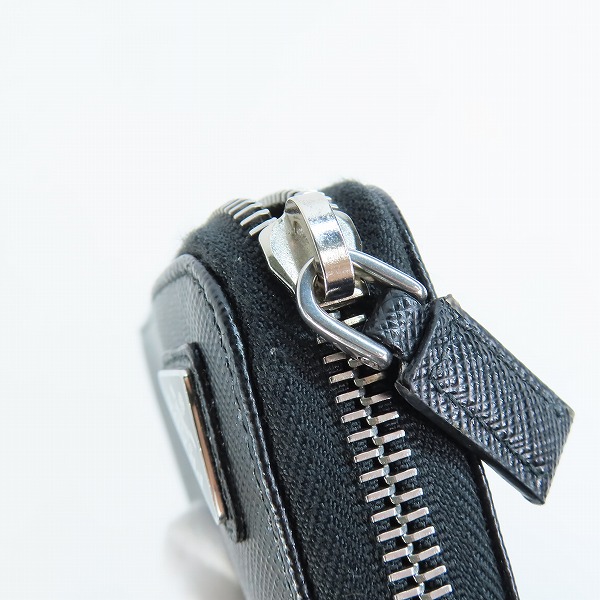 実際に弊社で買取させて頂いたPRADA/プラダ サフィアーノ ラウンドジップウォレット 長財布 2ML317の画像 7枚目