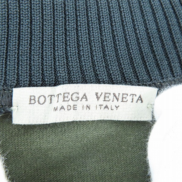 実際に弊社で買取させて頂いたBOTTEGA VENETA/ボッテガヴェネタ イントレチャートレザーパッチ リブ付きスウェット 567153 VFZ50/50の画像 2枚目