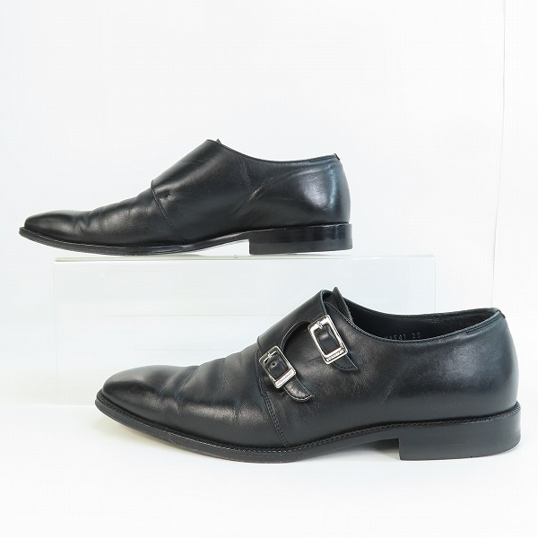 実際に弊社で買取させて頂いたBURBERRY/バーバリー ダブルモンクストラップ ビジネスシュース ブラック BU1541/25cmの画像 3枚目