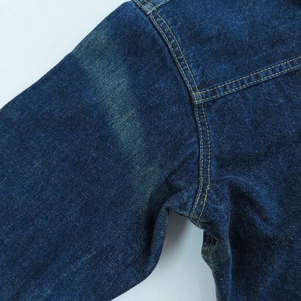実際に弊社で買取させて頂いたLEVIS/リーバイス 506 1st ビッグE デニムジャケット J22刻印 71506-XX/38の画像 8枚目