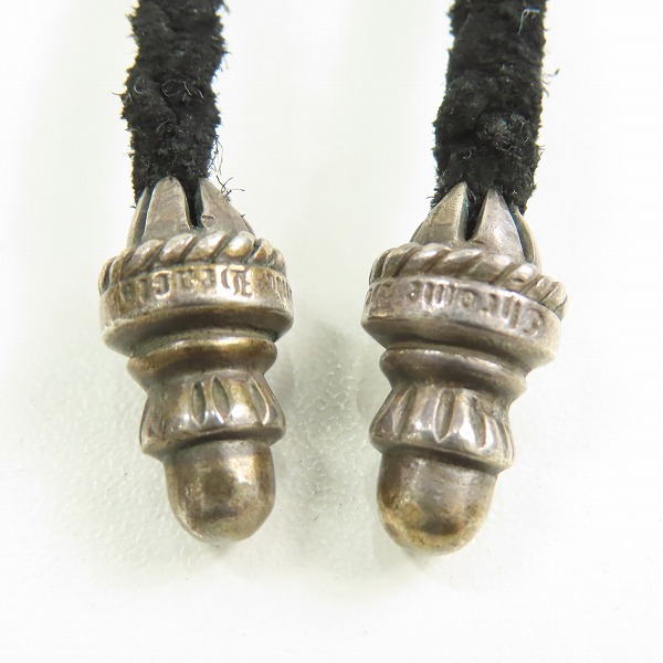 実際に弊社で買取させて頂いたCHROME HEARTS/クロムハーツ スモールCHクロスペンダントw/レザーブレードの画像 5枚目