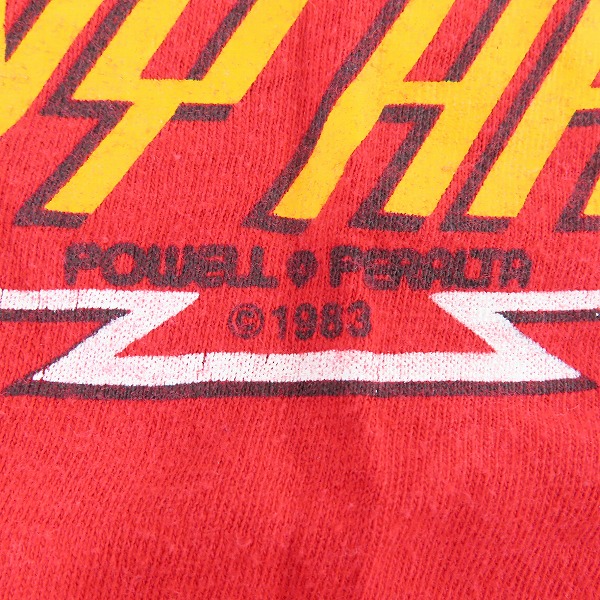 実際に弊社で買取させて頂いたStedman/ステッドマン タグ 80’s ヴィンテージ POWELL PERALTA TONY HAWK Tシャツ/Lの画像 4枚目