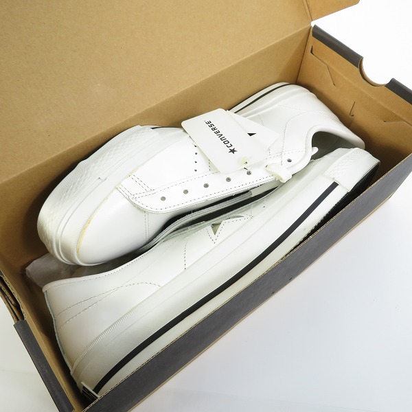 実際に弊社で買取させて頂いた【未使用】CONVERSE/コンバース ONE STAR CELERITY OX ワンスター WHT/GLD/9の画像 8枚目