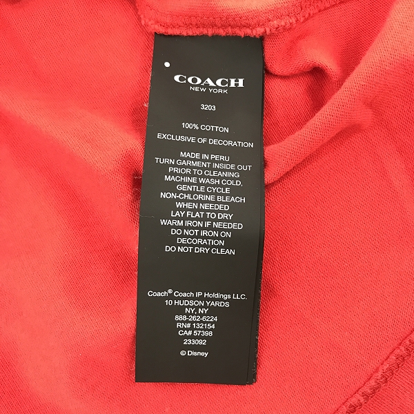 実際に弊社で買取させて頂いたCOACH×Disney/コーチ×ディズニー 東京オリンピック 半袖Tシャツ/Sの画像 3枚目