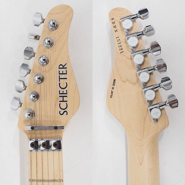 実際に弊社で買取させて頂いた★SCHECTER/シェクター ストラトシェイプ HSH コイルタップ搭載 日本製 エレキギター ギグケース付の画像 2枚目