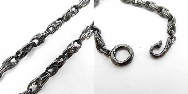 実際に弊社で買取させて頂いた【カスタム】Bloody Mary/ブラッディマリー GOD/ゴッド/神 ペンダント K18/ルビー クローリンクチェーン/ルテニウムコーティングの画像 6枚目